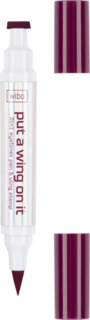 WIBO Put A Wing On It ,eyeliner ze stemplem, nr 01 Burgundowy,kompozycja-2