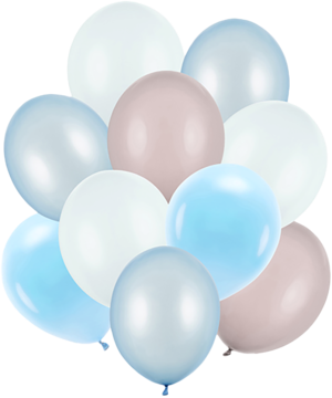 PARTYDECO ,balony lateksowe, niebieskie,kompozycja-2