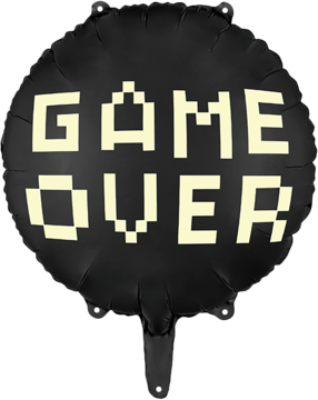 PARTYDECO ,balon foliowy, Game Over, 35 cm,kompozycja-2