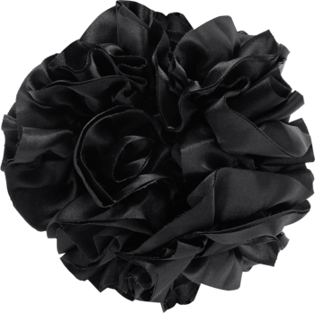 EWA SCHMITT Chica Loca ,gumka do włosów typu scrunchie, czarna,kompozycja-2