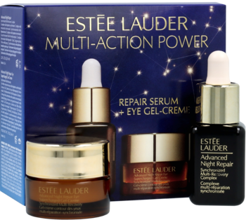ESTÉE LAUDER ,zestaw kosmetyków, serum naprawcze + krem-żel pod oczy,kompozycja-2
