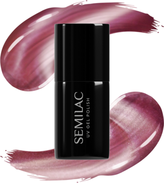SEMILAC ,lakier hybrydowy, nr 663 Blush Gloss,kompozycja-2