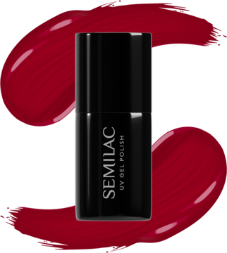 SEMILAC ,lakier hybrydowy, nr 928 Radiant Raspberry,kompozycja-2