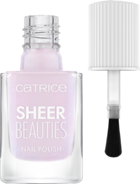 CATRICE Sheer Beauties ,lakier do paznokci, nr 100 Lavender Whispers,kompozycja-2