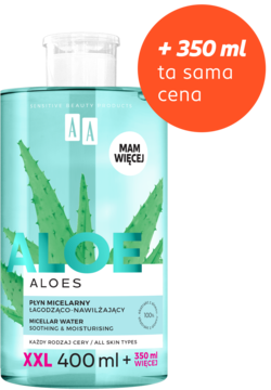 AA Aloes ,płyn micelarny, łagodząco-nawilżający,kompozycja-2