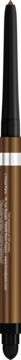 L'Oréal Infaillible Grip Gel Automatic eyeliner Bronzed Espresso, metaliczne brązowe opakowanie z czarną nakrętką, pionowe ujęcie.