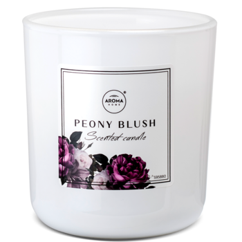AROMA HOME Perfume ,świeca zapachowa w szkle, Peony Blush,kompozycja-2