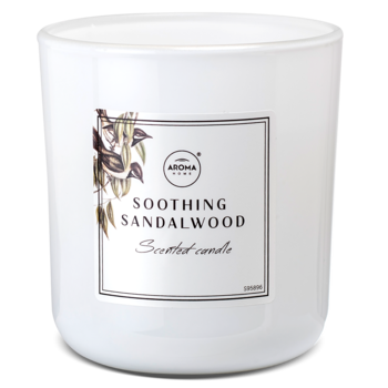 AROMA HOME Perfume ,świeca zapachowa w szkle, Soothing Sandalwood,kompozycja-2