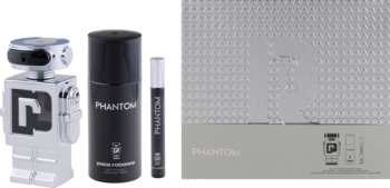 PACO RABANNE Phantom ,zestaw dla mężczyzn, woda toaletowa 100ml + dezodorant perfumowany 150ml + woda toaletowa 10ml,kompozycja-2