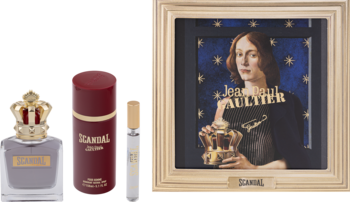 JEAN PAUL GAULTIER Scandal ,zestaw dla mężczyzn, woda toaletowa 100 ml + dezodorant perfumowany 150 ml + woda toaletowa 10 ml,kompozycja-2