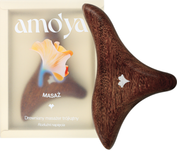 AMO'YA Masaż ,drewniany masażer do ciała, trójkątny,kompozycja-2