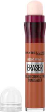MAYBELLINE Instant Eraser ,korektor do twarzy, z gąbeczką, Anti-Age, Orange,kompozycja-2