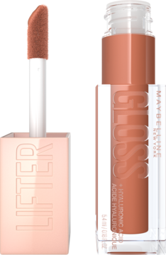 MAYBELLINE Lifter Gloss,błyszczyk do ust, z kwasem hialuronowym, nr 027 Toffee,kompozycja-2
