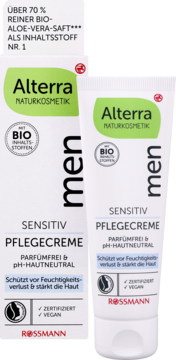 ALTERRA Men Sensitive,krem do twarzy, nawilżający,kompozycja-2