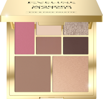 EVELINE COSMETICS Wonder Match ,paleta do makijażu oczu i konturowania twarzy,kompozycja-2
