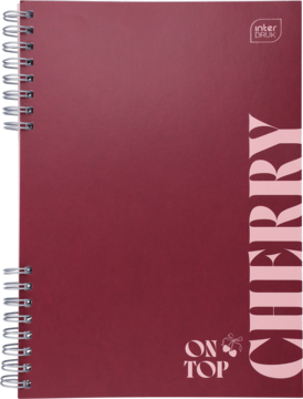 INTERDRUK ,notes na spirali, w linie, A5, 100 kartek, różne rodzaje,kompozycja-2