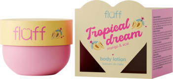 FLUFF Tropical Dream ,balsam do ciała, Mango i Acai,kompozycja-2