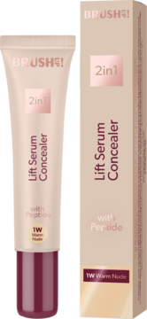 BRUSH UP! Lift ,korektor-serum z peptydem liftingującym, 2w1, nr 1W Warm Nude,kompozycja-2