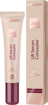 BRUSH UP! Lift ,korektor-serum z peptydem liftingującym, 2w1, nr 1N Neutral Nude,kompozycja-2