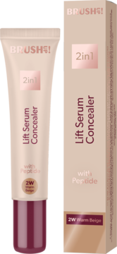 BRUSH UP! Lift ,korektor-serum z peptydem liftingującym, 2w1, nr 2W Warm Beige,kompozycja-2