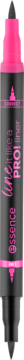 ESSENCE Line It Like a PRO! ,eyeliner w płynie, nr 01 Black,kompozycja-2