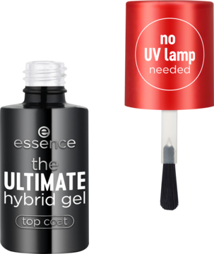 ESSENCE The Ultimate ,top do paznokci, żelowy, Transparentny,kompozycja-2