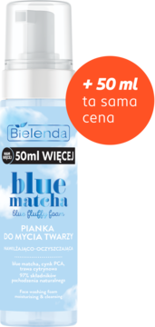 BIELENDA Blue Matcha ,pianka do mycia twarzy, nawilżająco-oczyszczająca,kompozycja-2