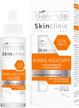BIELENDA Skin Clinic Professional ,serum do twarzy z kwasem kojowym, korygująco-rozjaśniające,kompozycja-2