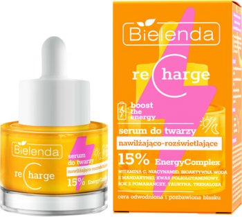 BIELENDA Recharge ,serum do twarzy, nawilżająco-rozświetlające, na dzień i na noc,kompozycja-2