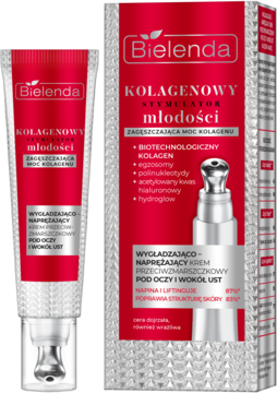 BIELENDA Kolagenowy Stymulator Młodości ,krem pod oczy, wygładzająco-naprężający, przeciwzmarszczkowy,kompozycja-2