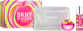 DKNY Be Delicious  Orchard St.,zestaw dla kobiet, woda perfumowana 100 ml + mgiełka do ciała 125 ml + kosmetyczka,kompozycja-2