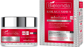 BIELENDA Kolagenowy Stymulator Młodości ,krem do twarzy, ujędrniająco-rozświetlający, przeciwzmarszczkowy, 40+, na dzień i na noc,kompozycja-2
