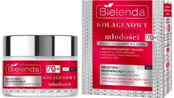 BIELENDA Kolagenowy Stymulator Młodości ,krem do twarzy, infuzyjno-regenerujący, przeciwzmarszczkowy, 70+, na dzień i na noc,kompozycja-2