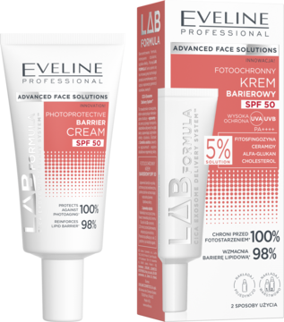 EVELINE COSMETICS Advanced Face Solutions LAB Formula,krem do twarzy, barierowy, SPF 50,kompozycja-2