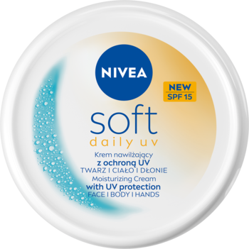NIVEA Soft Daily UV,krem uniwersalny, nawilżający, SPF15,kompozycja-2