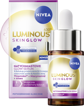 NIVEA Luminous 630 Skin Glow,serum do twarzy, nawilżające,kompozycja-2