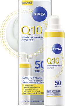 NIVEA Q10 Ekspert,fluid do twarzy, przeciwzmarszczkowy, SPF50;,kompozycja-2
