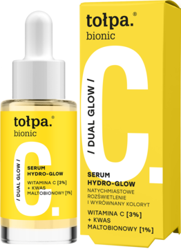 TOŁPA Bionic Dual Glow,serum do twarzy,  rozświetlające, na dzień i na noc,kompozycja-2