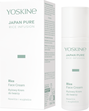 YOSKINE Japan Pure Rice Infusion,krem do twarzy, ryżowy, nawilżający i wygładzający,kompozycja-2