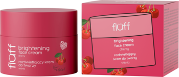 FLUFF ,krem do twarzy, rozświetlający, Wiśnia,kompozycja-2