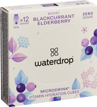WATERDROP ,kostki musujące do wody, Blackcurrant,kompozycja-2