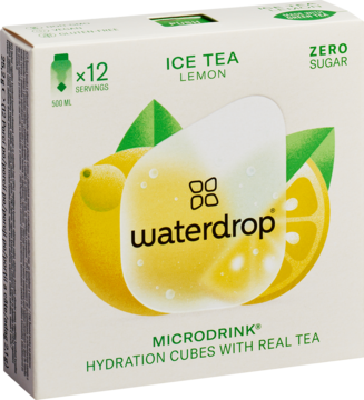 WATERDROP ,kostki musujące do wody, Ice Tea Lemon,kompozycja-2