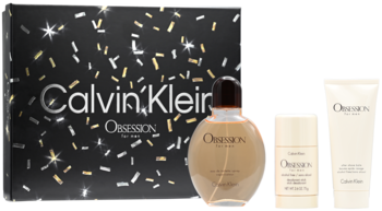 CALVIN KLEIN Obsession ,zestaw dla mężczyzn, woda toaletowa 125 ml + balsam po goleniu 100 ml + dezodorant perfumowany 75 ml,kompozycja-2