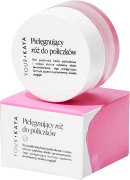 YOUR KAYA ,róż do policzków, pielęgnujący, Berry Bloom,kompozycja-2