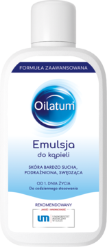 OILATUM ,emulsja do kąpieli, formuła zaawansowana, skóra bardzo sucha, podrażniona, swędząca, od 1. dnia życia,kompozycja-2