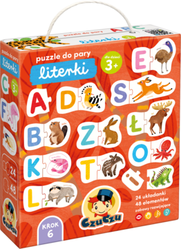 CZUCZU Puzzle do pary ,Literki, 3+,kompozycja-2