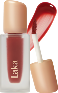 LAKA Fruity Glam ,pomadka do ust, błyszcząca, nr 104 Cherry,kompozycja-2