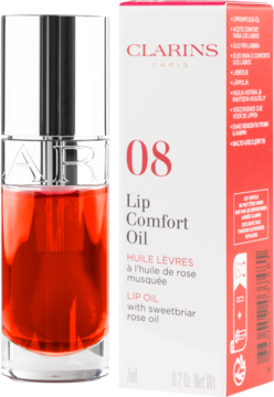 CLARINS Lip Comfort ,olejek do ust, nr 08 Strawberry,kompozycja-2