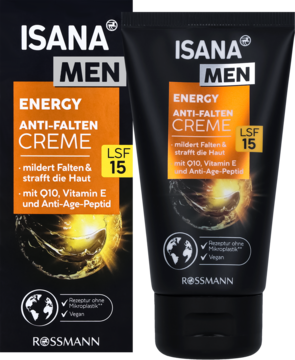 ISANA MEN Energy ,krem do twarzy, przeciwzmarszczkowy, SPF 15,kompozycja-2