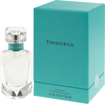 Tiffany & Co. damska woda perfumowana 50ml w szklanej butelce z turkusowym akcentem i pasującym pudełku.